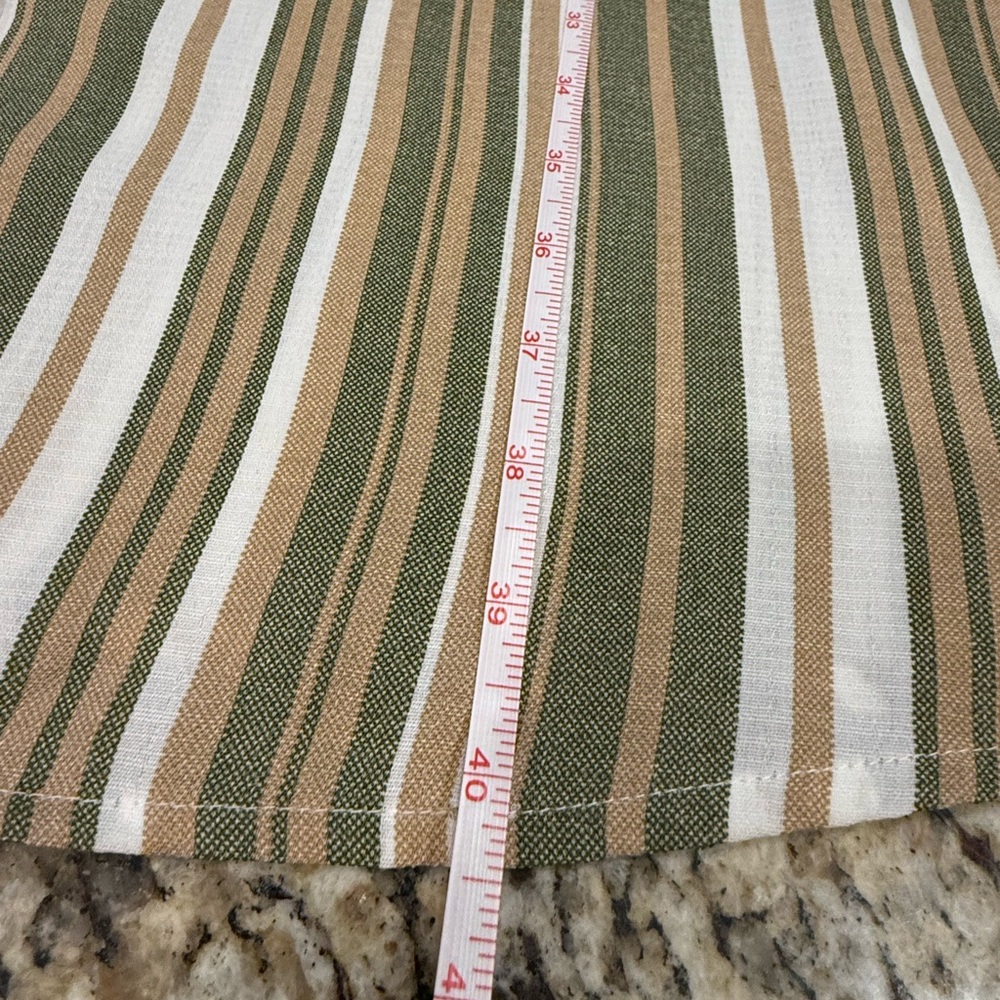 Naïf neutral striped boho chic long dress pockets SZ SM - Picture 10 of 12
